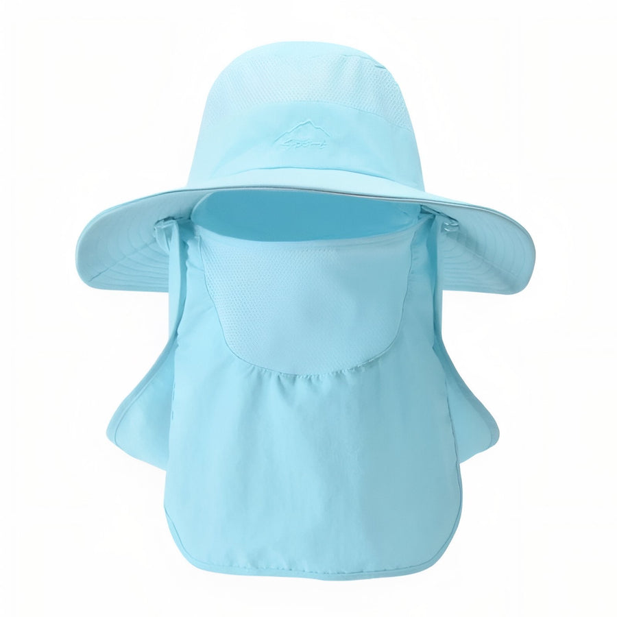 Wide Brim Sun Hat with Removable Neck Flap for Hikers - product view 19 | Buffalo Gears