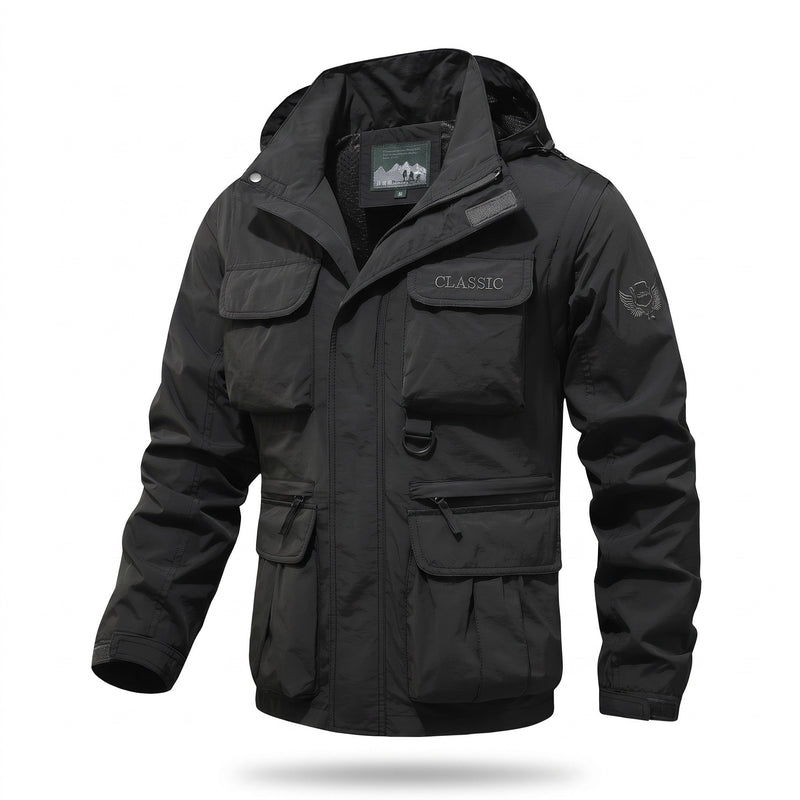 Windbreaker for Men with Zip Off Sleeves - product view 6 | Buffalo Gears