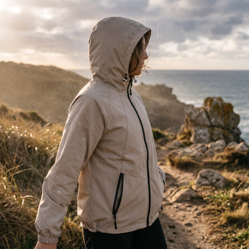 Windbreaker Jacket for Women, Mid Length and Loose - product view 2 | Buffalo Gears