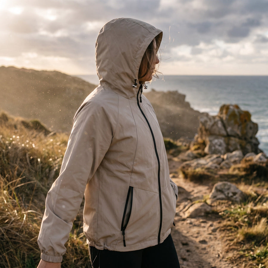 Windbreaker Jacket for Women, Mid Length and Loose - product view 2 | Buffalo Gears