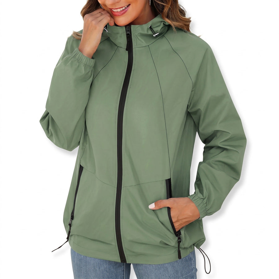 Windbreaker Jacket for Women, Mid Length and Loose - product view 7 | Buffalo Gears