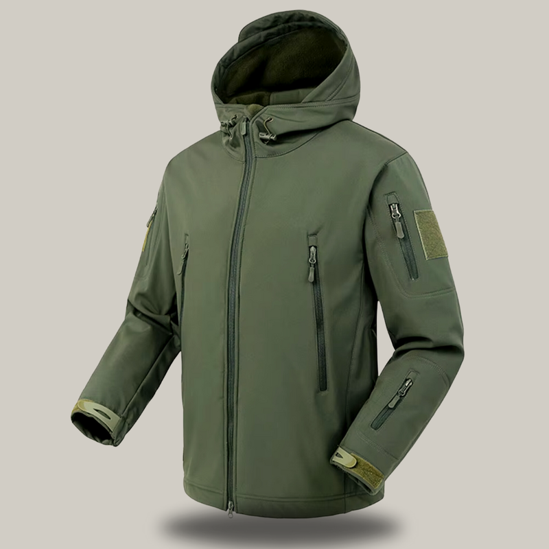 Windproof Fleece-Lined Jacket for Wet Mountain Hikes - product view 6 | Buffalo Gears