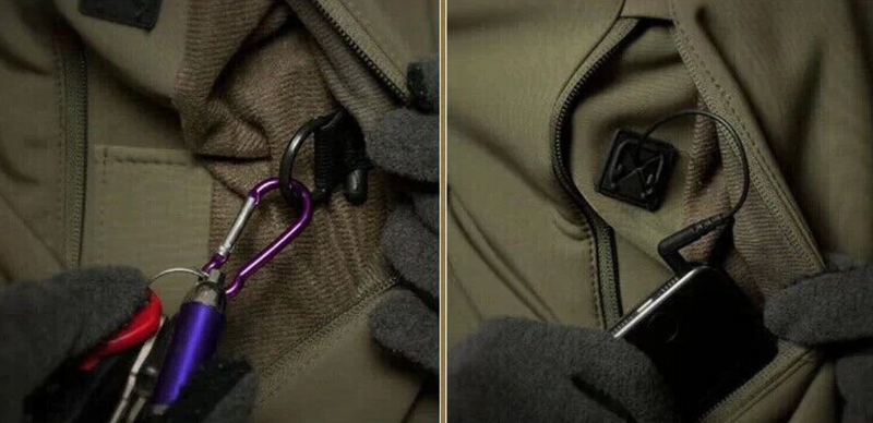 Windproof Fleece-Lined Jacket for Wet Mountain Hikes - product view 10 | Buffalo Gears