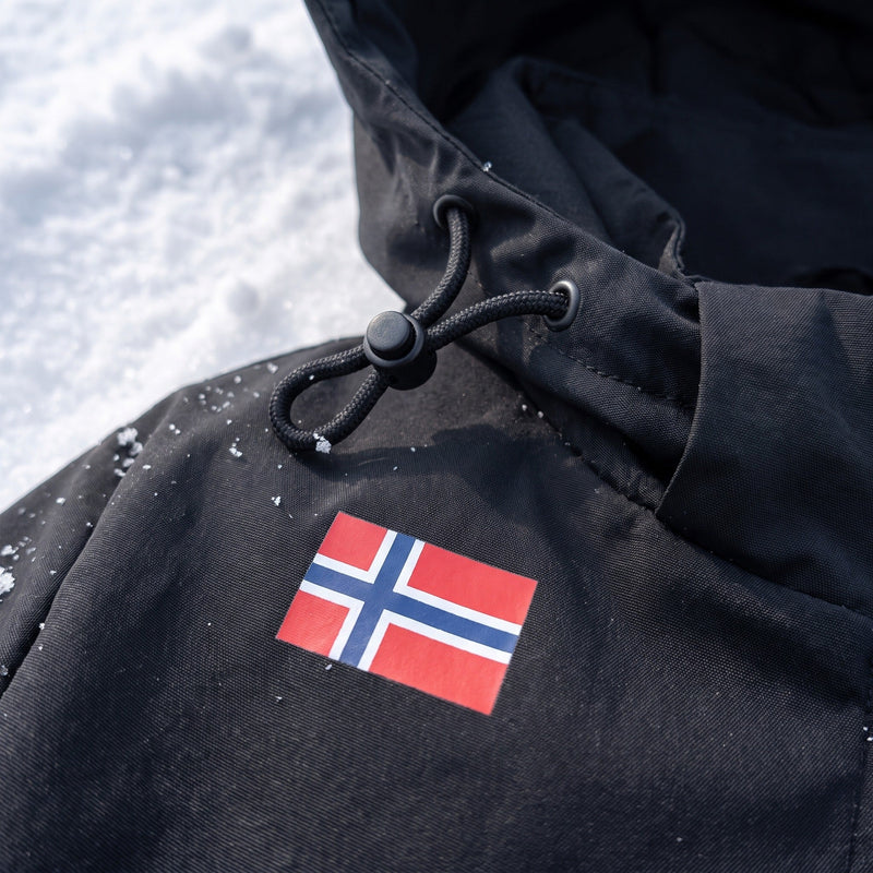 Windproof Hiking Jacket with Nordic Print, Unisex - product view 3 | Buffalo Gears