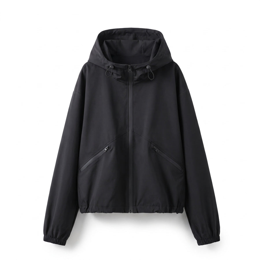 Windproof Jacket for Women with Drawcord Hood - product view 1 | Buffalo Gears