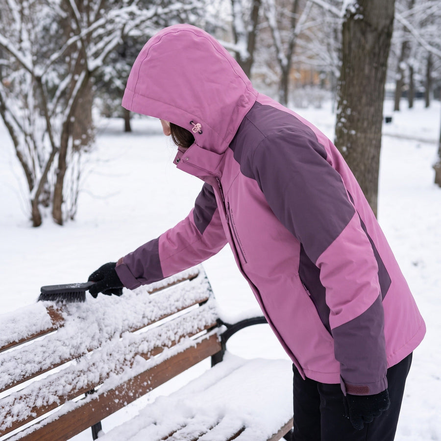 Winter Windbreaker for Women, Colour Block Design - product view 4 | Buffalo Gears