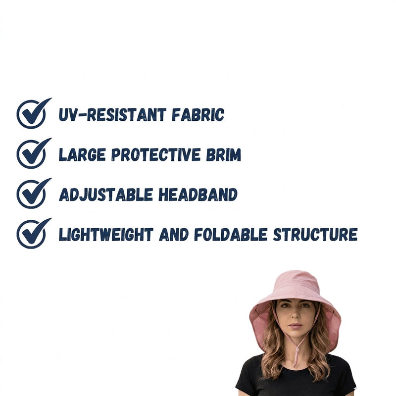 Women's Breathable Wide-Brim Sun Hat for the Outdoors - product view 3 | Buffalo Gears
