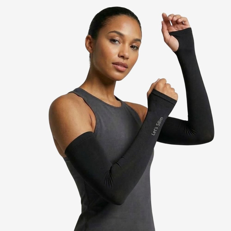 Women's Cooling Sun Sleeves for Hiking and Cycling - product view 12 | Buffalo Gears