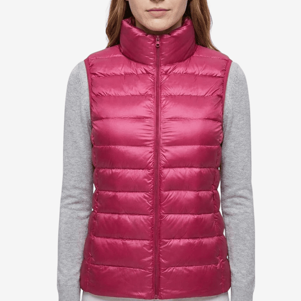Women's Down-Filled Vest for Packable Outdoor Layering