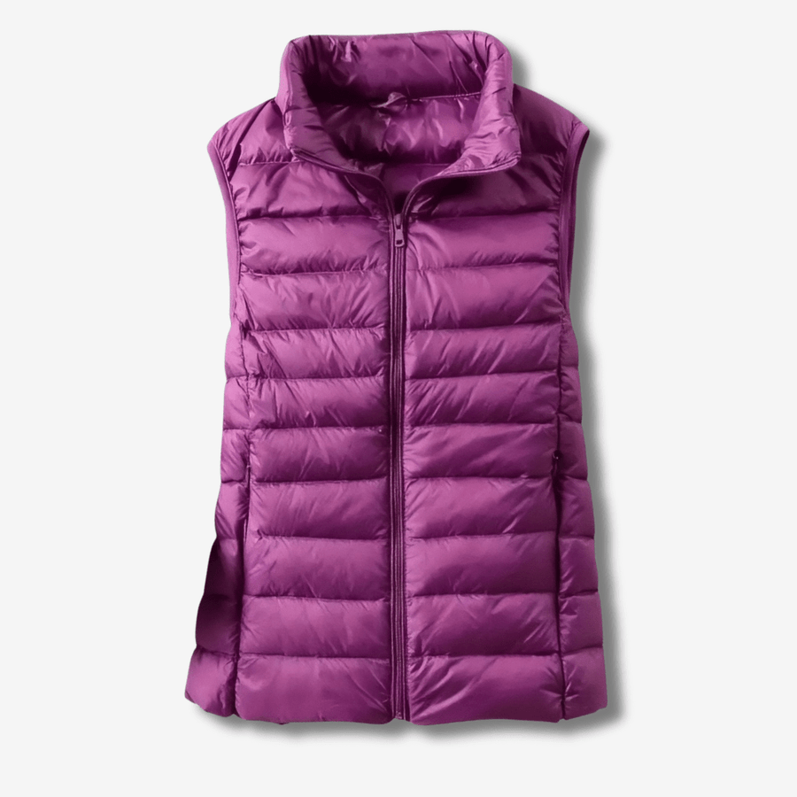 Women's Down-Filled Vest for Packable Outdoor Layering - product view 8 | Buffalo Gears