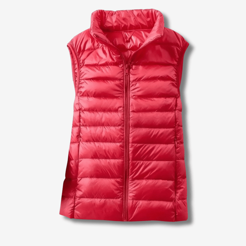 Women's Down-Filled Vest for Packable Outdoor Layering - product view 9 | Buffalo Gears