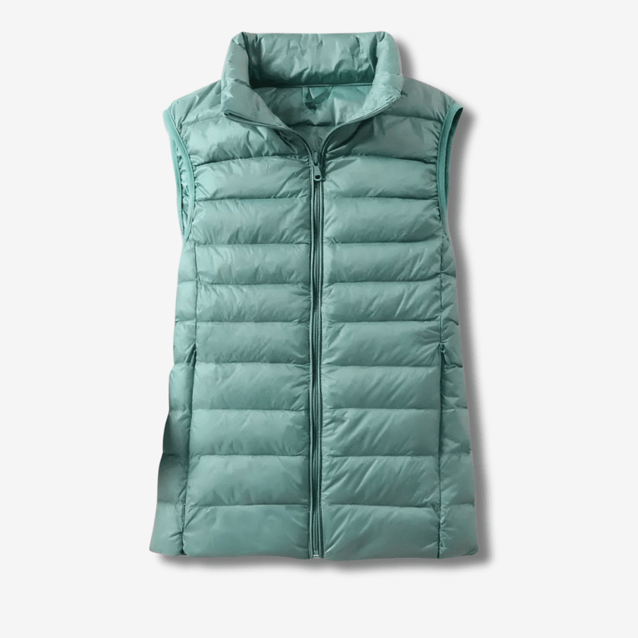 Women's Down-Filled Vest for Packable Outdoor Layering - product view 10 | Buffalo Gears