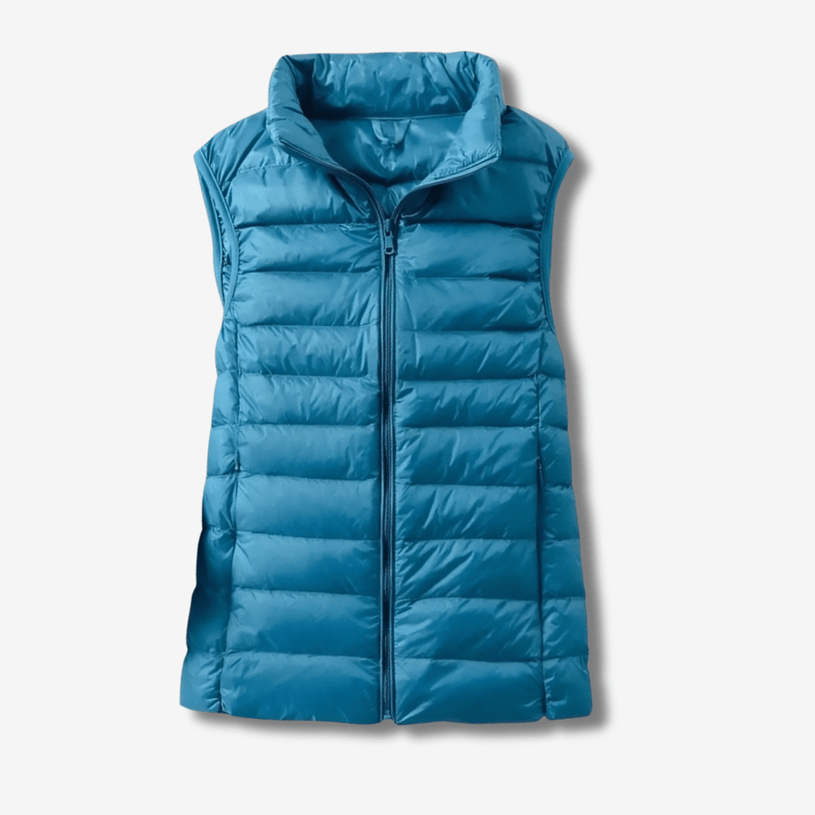Women's Down-Filled Vest for Packable Outdoor Layering - product view 13 | Buffalo Gears