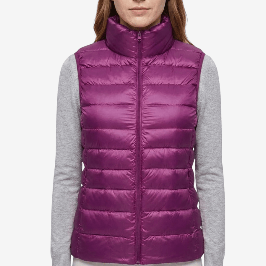 Women's Down-Filled Vest for Packable Outdoor Layering - product view 16 | Buffalo Gears