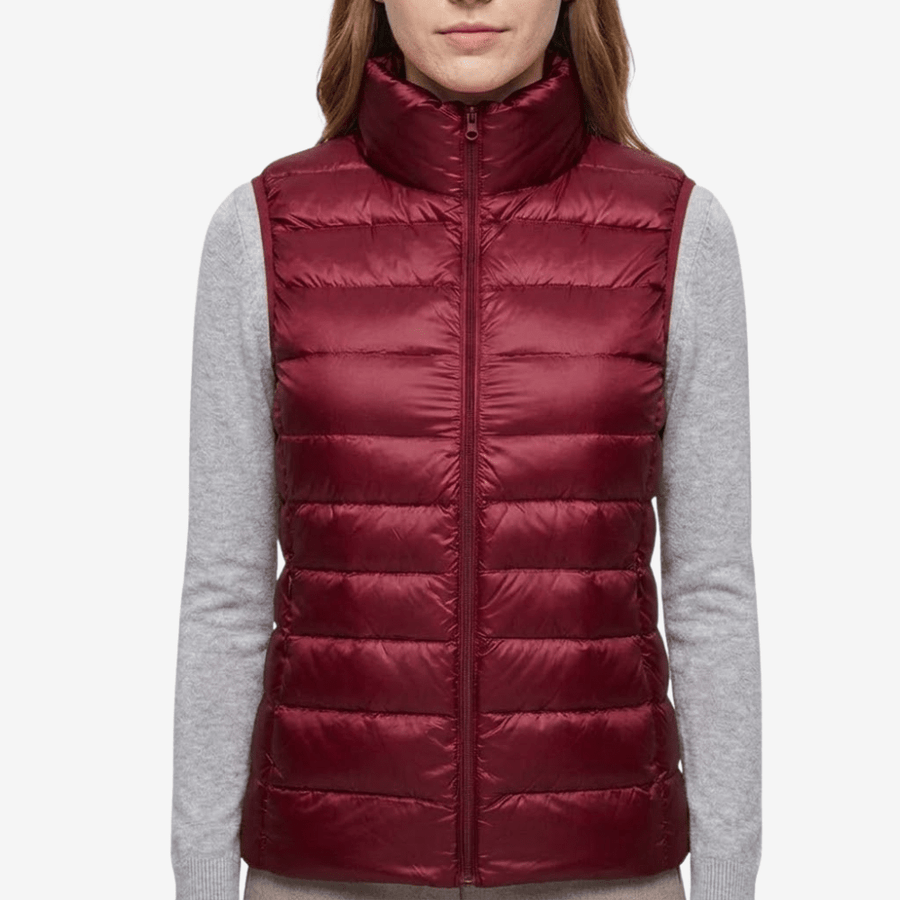 Women's Down-Filled Vest for Packable Outdoor Layering - product view 18 | Buffalo Gears