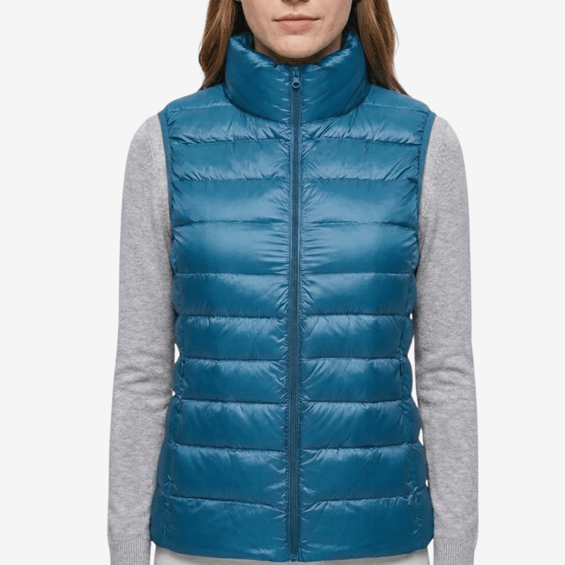 Women's Down-Filled Vest for Packable Outdoor Layering - product view 23 | Buffalo Gears