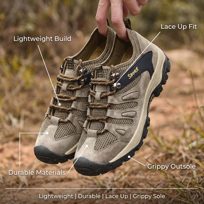 Women's Durable Lace-Up Hiking Shoes for Trails - product view 2 | Buffalo Gears