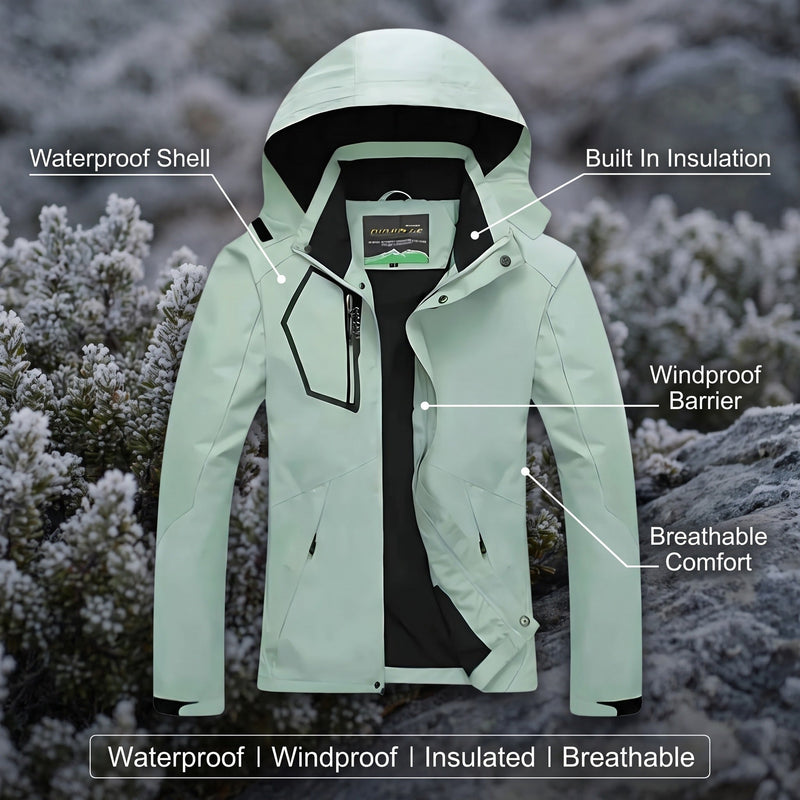 Women's Insulated Trekking Coat for Wet and Windy Trails - product view 2 | Buffalo Gears