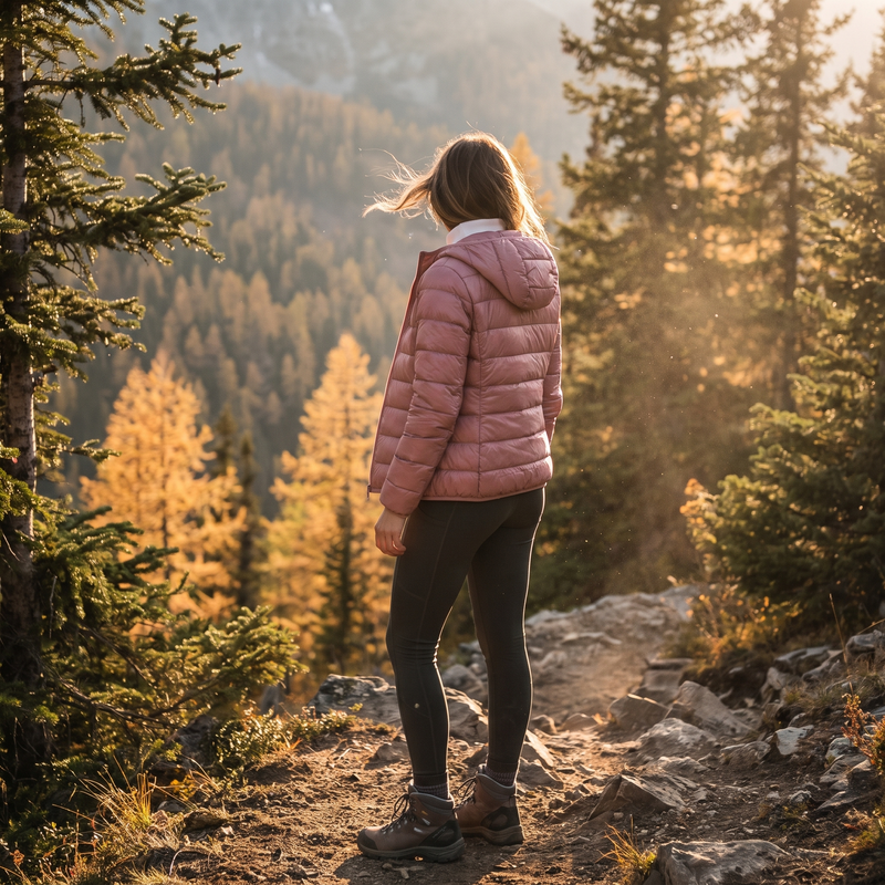 Women's Packable Down Jacket for Trekking and Travel - product view 2 | Buffalo Gears