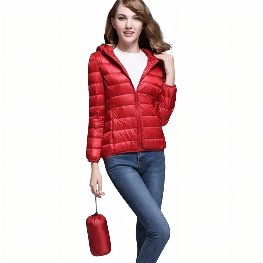Women's Packable Down Jacket for Trekking and Travel - product view 4 | Buffalo Gears