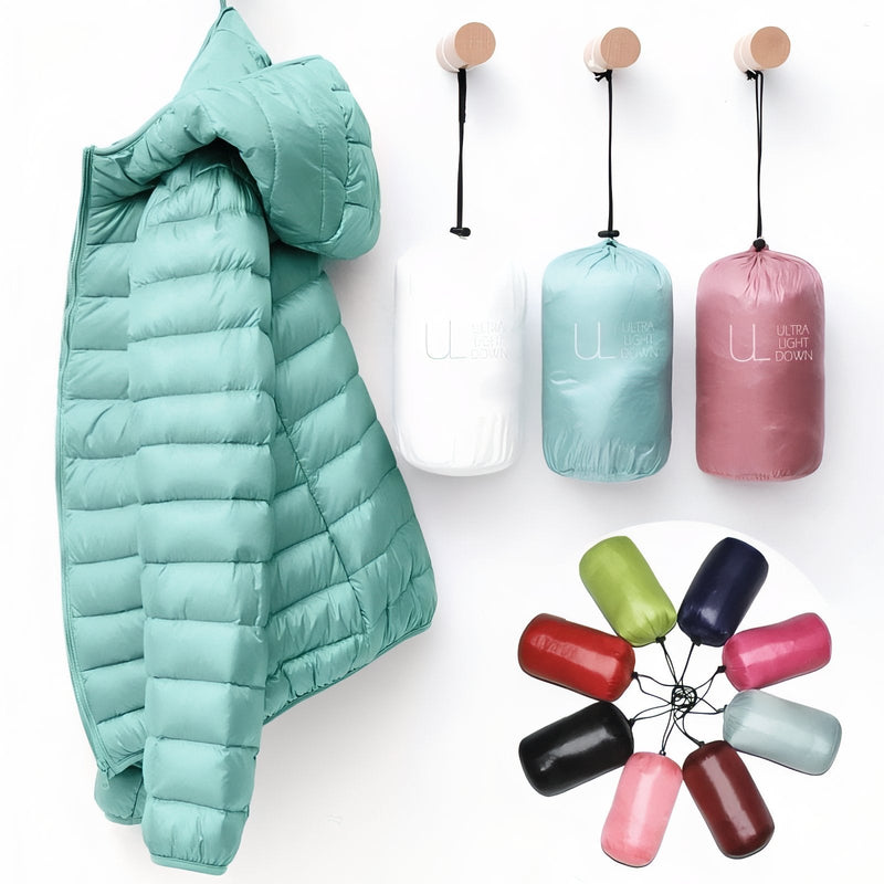 Women's Packable Down Jacket for Trekking and Travel - product view 5 | Buffalo Gears