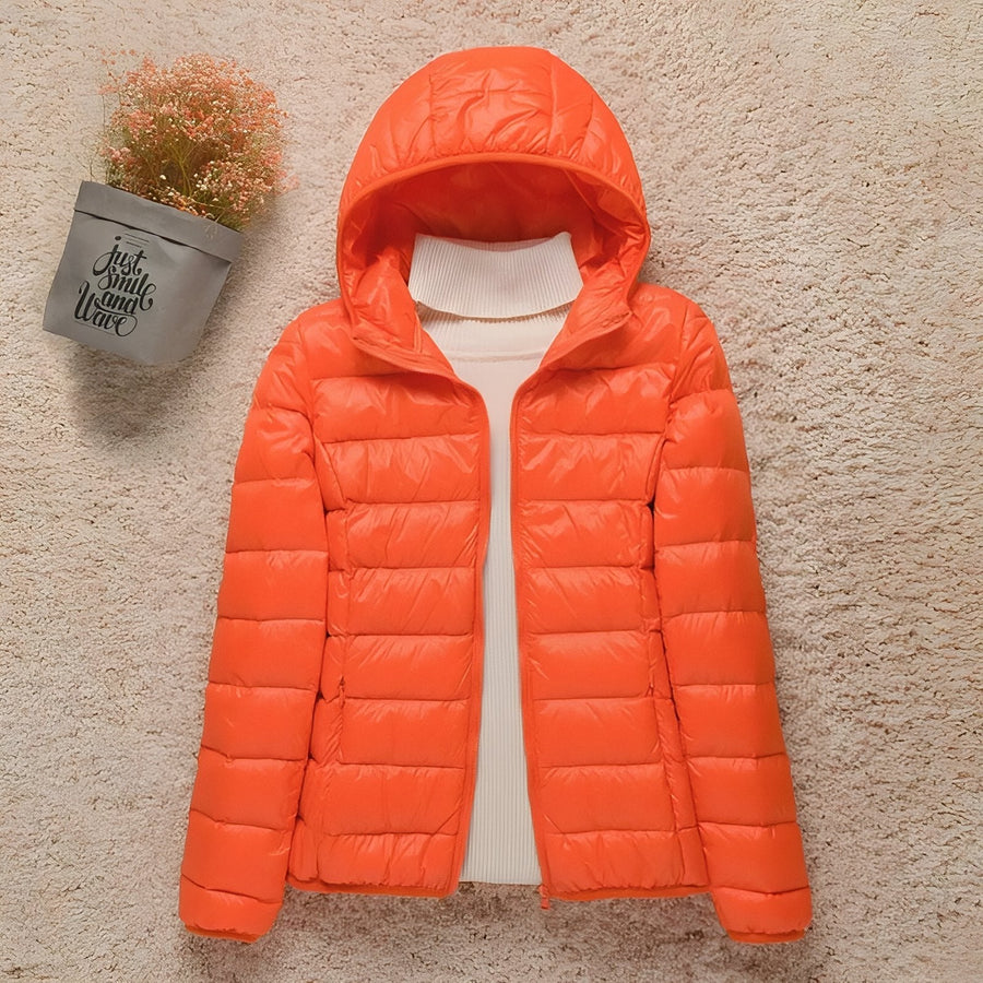 Women's Packable Down Jacket for Trekking and Travel - product view 18 | Buffalo Gears