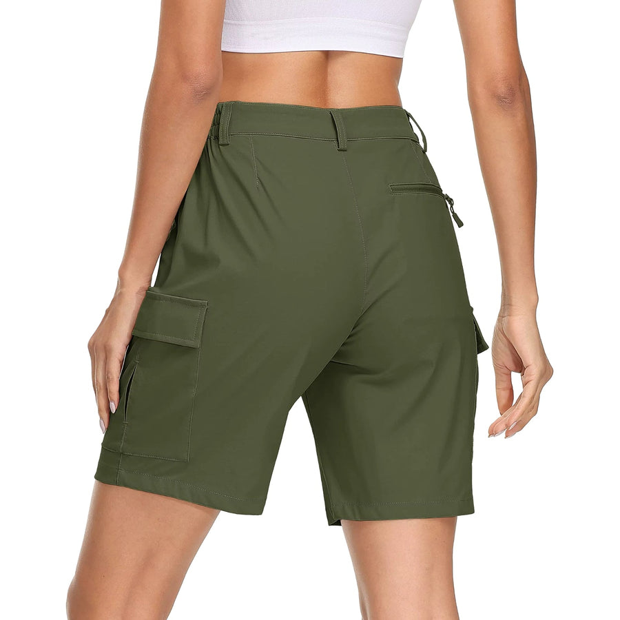 Women's Quick-Dry Cargo Trekking Shorts for the Trail - product view 4 | Buffalo Gears