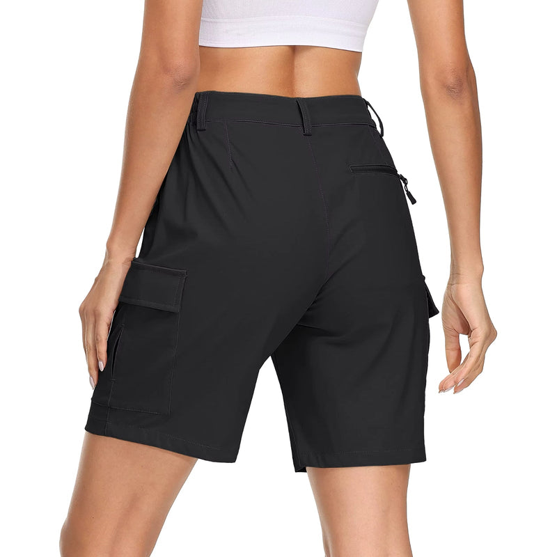 Women's Quick-Dry Cargo Trekking Shorts for the Trail - product view 7 | Buffalo Gears