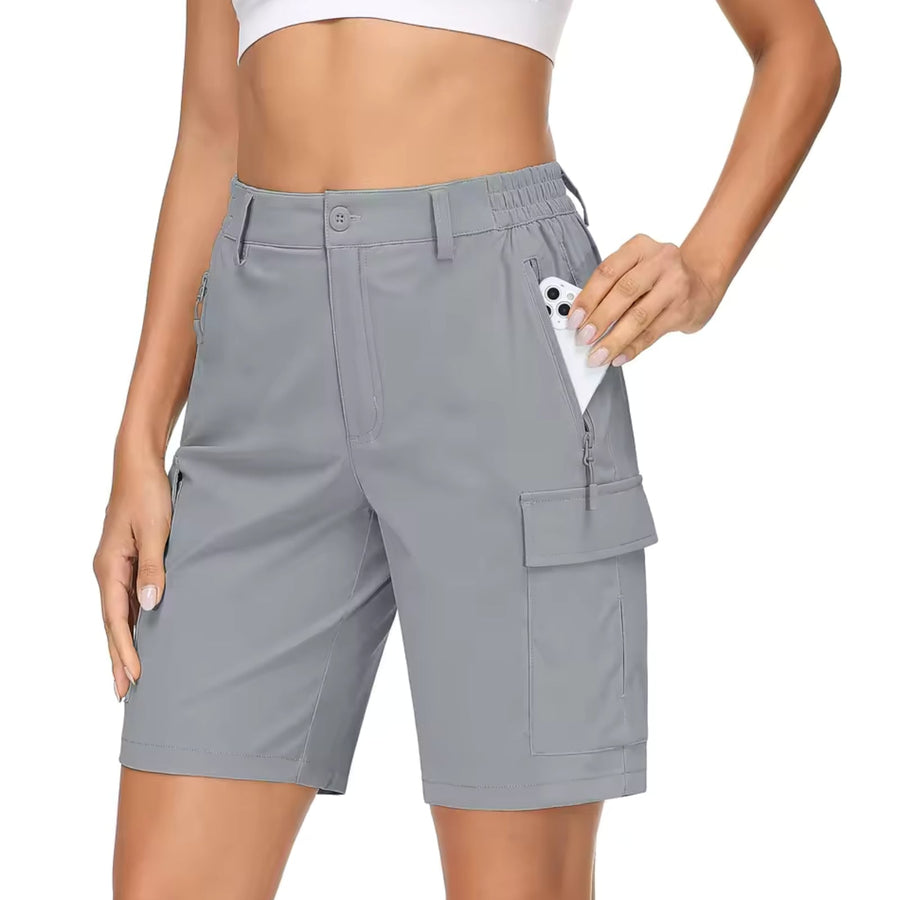 Women's Quick-Dry Cargo Trekking Shorts for the Trail - product view 9 | Buffalo Gears