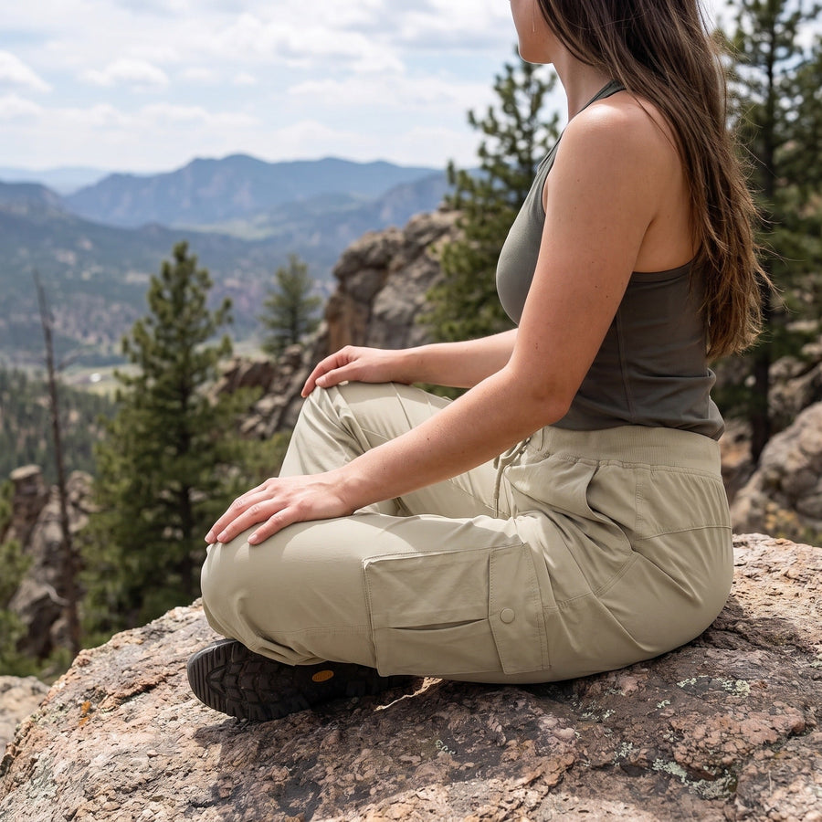 Women's Relaxed Fit Trail Trousers with Elastic Waist - product view 5 | Buffalo Gears