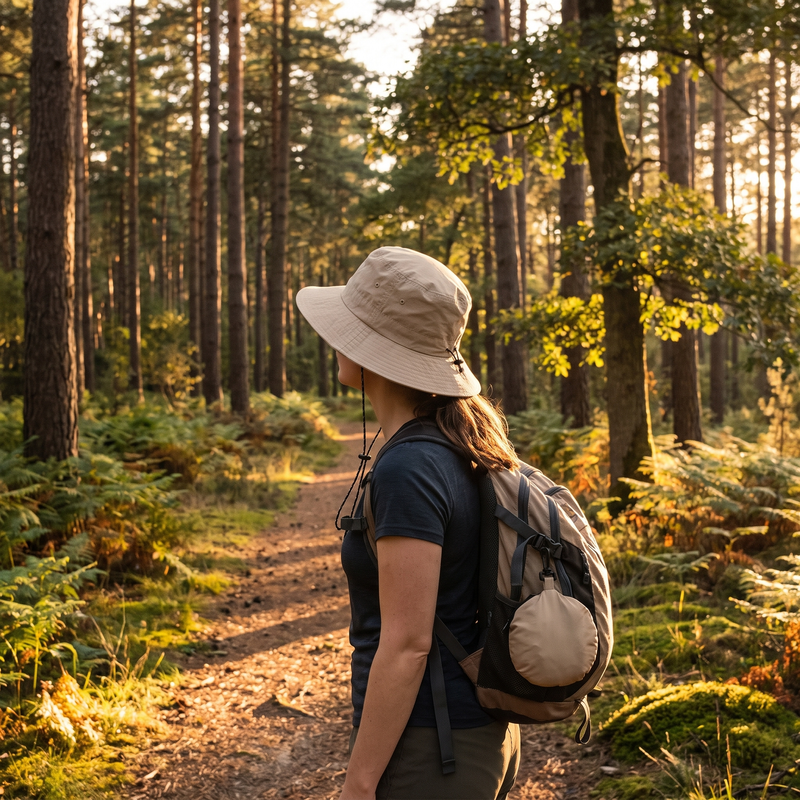 Women's Wide-Brim Sun Hat for Summer Trail Days - product view 2 | Buffalo Gears
