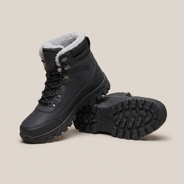Women's Insulated Winter Hiking Boots Fleece-Lined Snow Grip