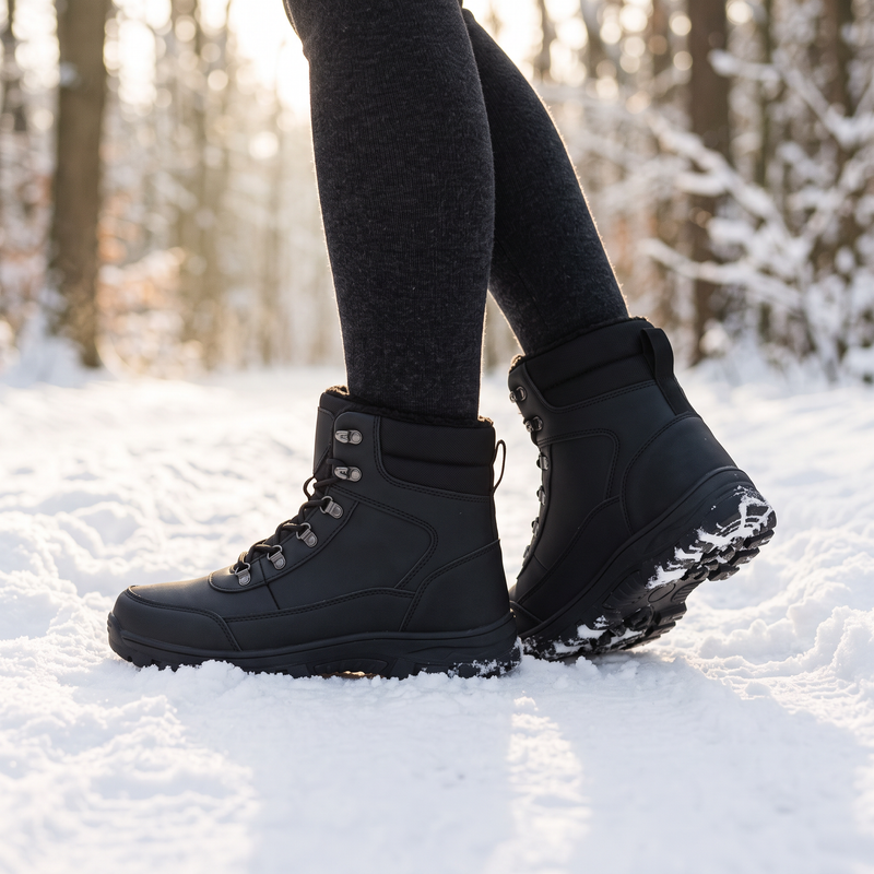 Women's Insulated Winter Hiking Boots Fleece-Lined Snow Grip - product view 3 | Buffalo Gears