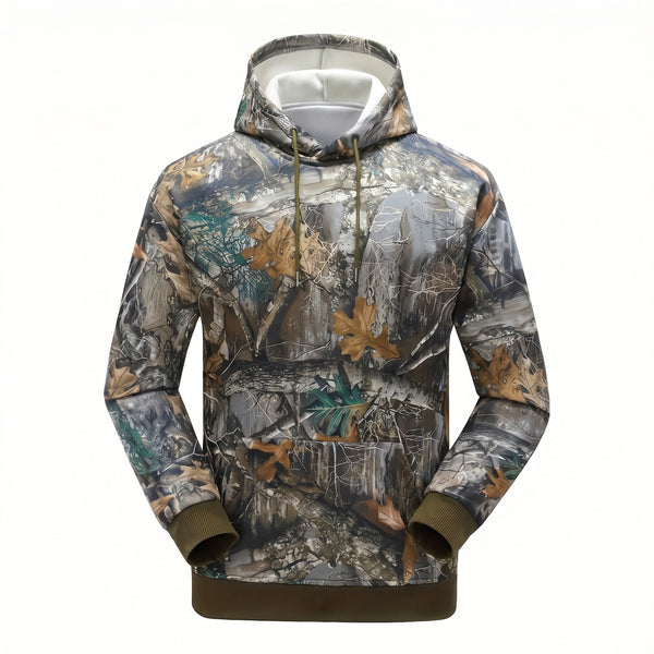 Woodland Camo Heated Hoodie with 7 Heat Zones, Unisex USB Powered