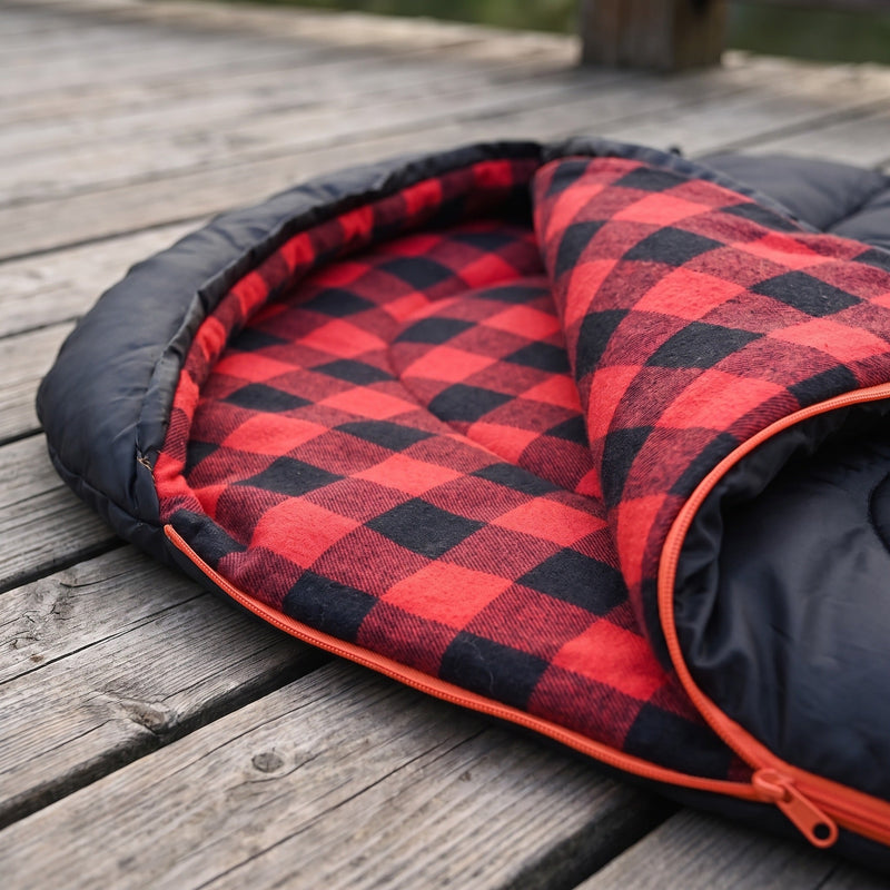 XXL Flannel Lined Sleeping Bag, Four Season Envelope - product view 3 | Buffalo Gears